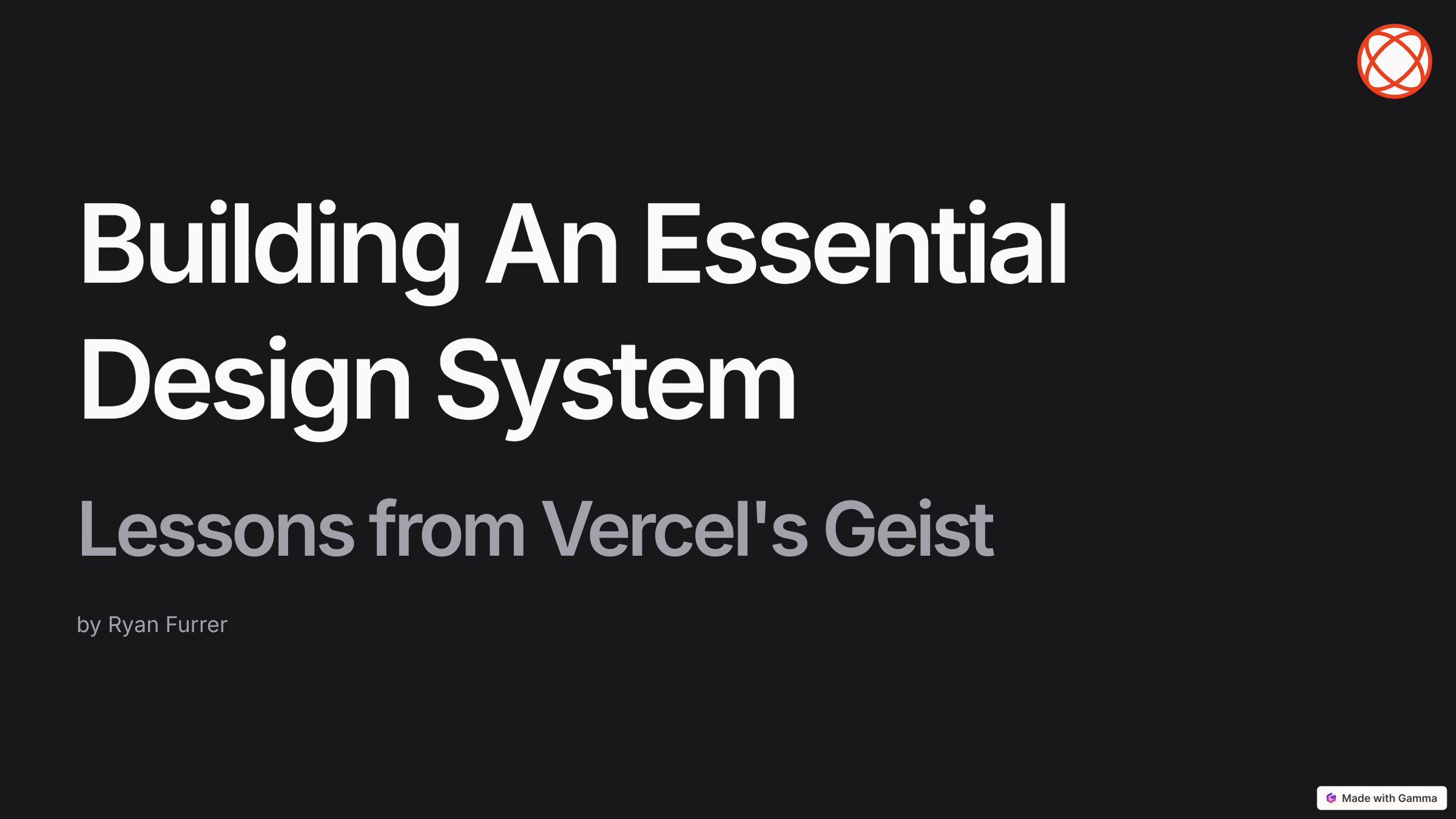 Creating an Essential Design System
